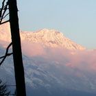 Berge im Abendrot