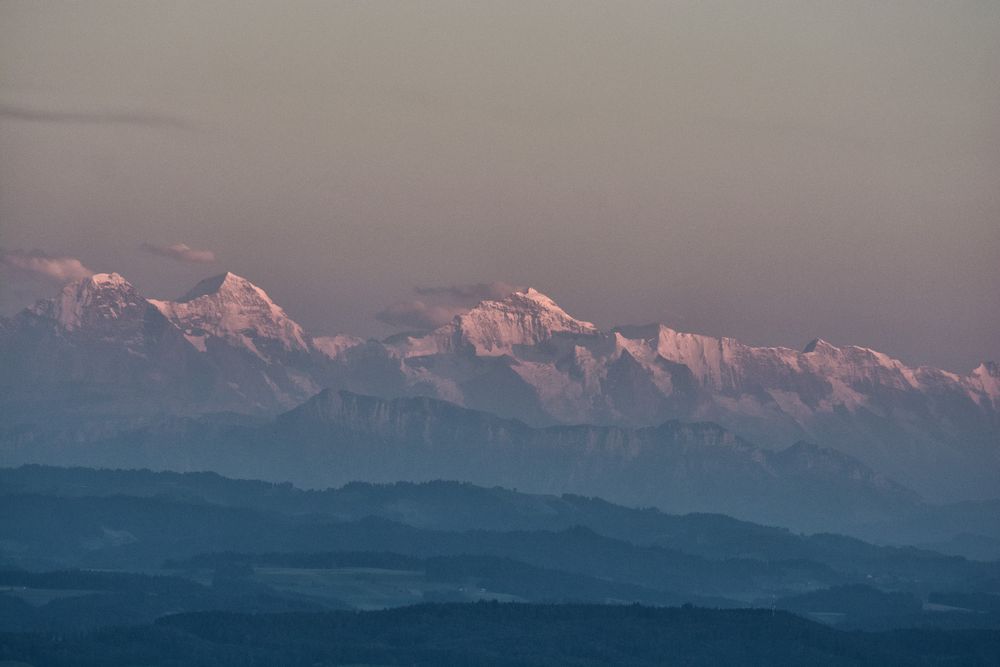 Berge im Dunst