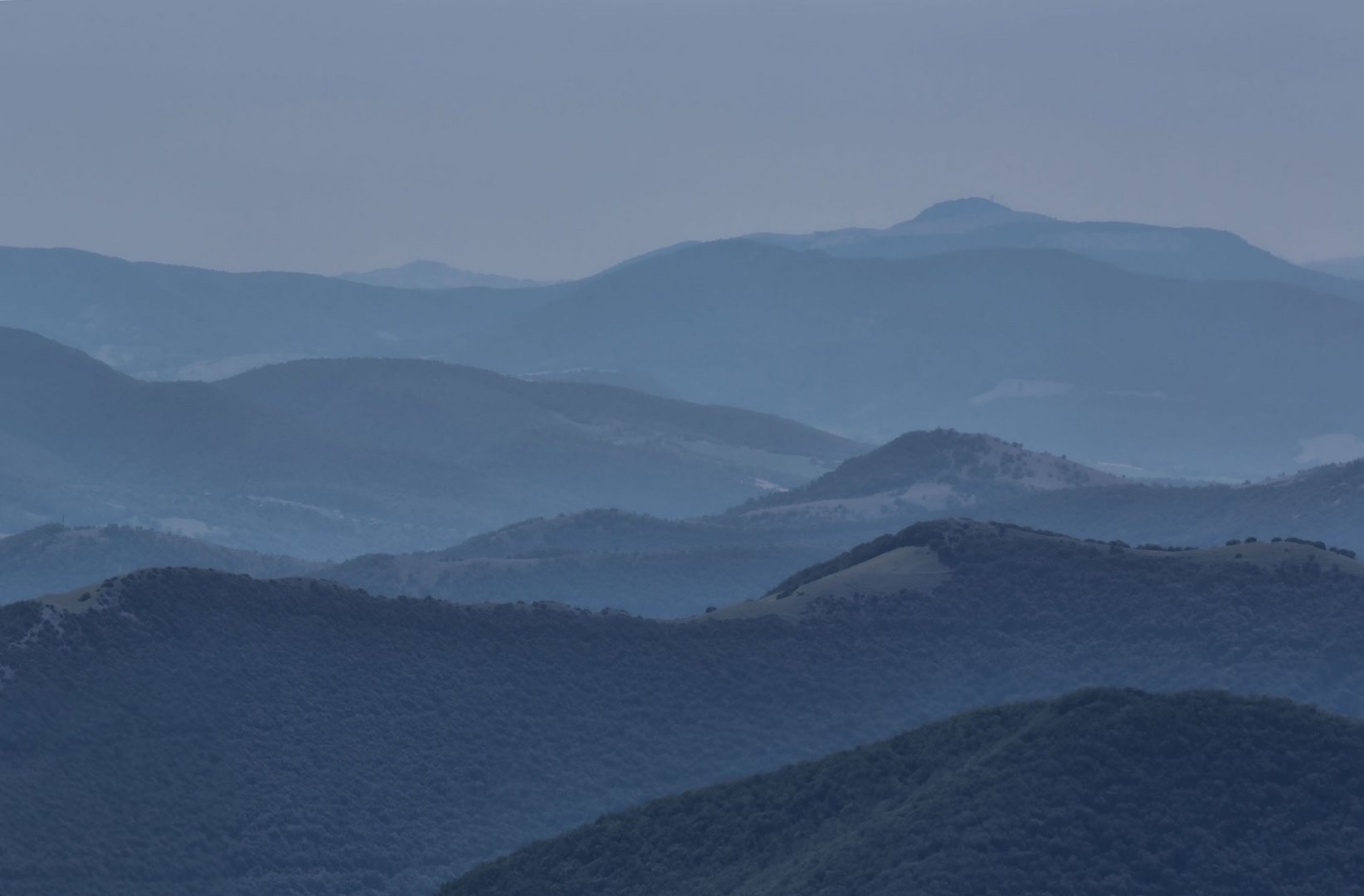 Berge im Dunst