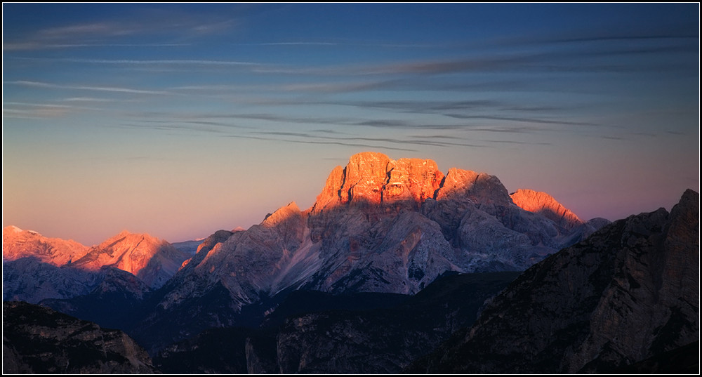 Berge im ersten Licht