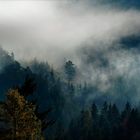 Berge im Frühnebel