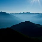 Berge im Morgenlicht