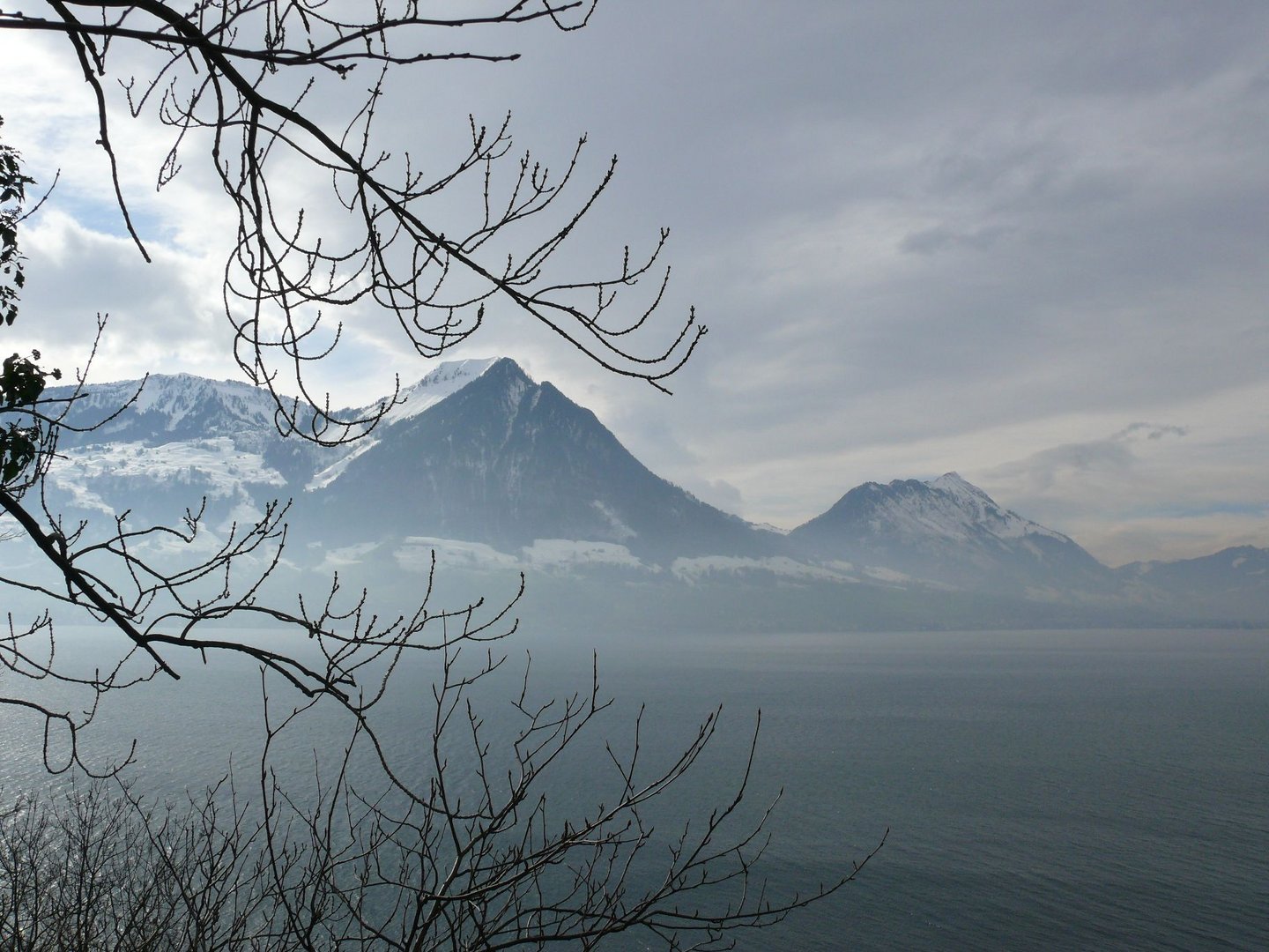 Berge im Nebel