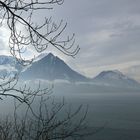 Berge im Nebel