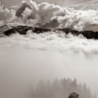 Berge im Nebel