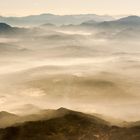 Berge im Nebel