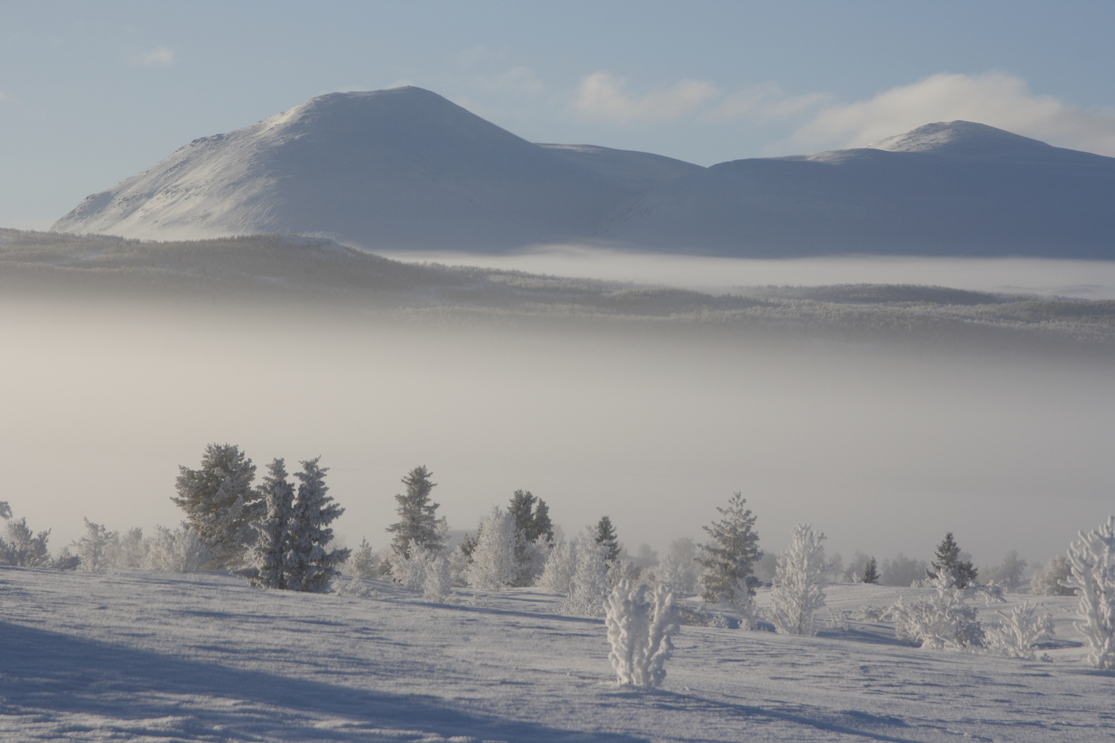 Berge im Nebel