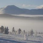 Berge im Nebel