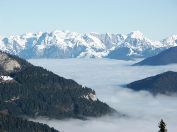 Berge im Nebel