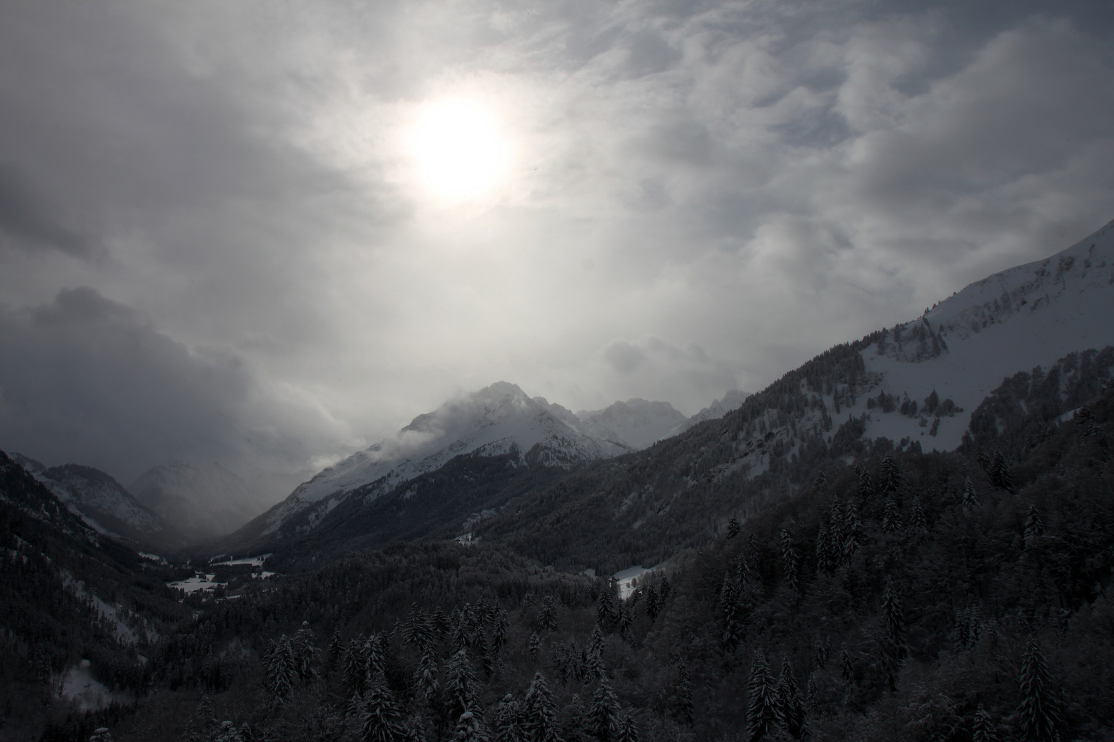 Berge im Schnee