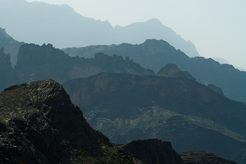 Berge im Wadi Bani Awf