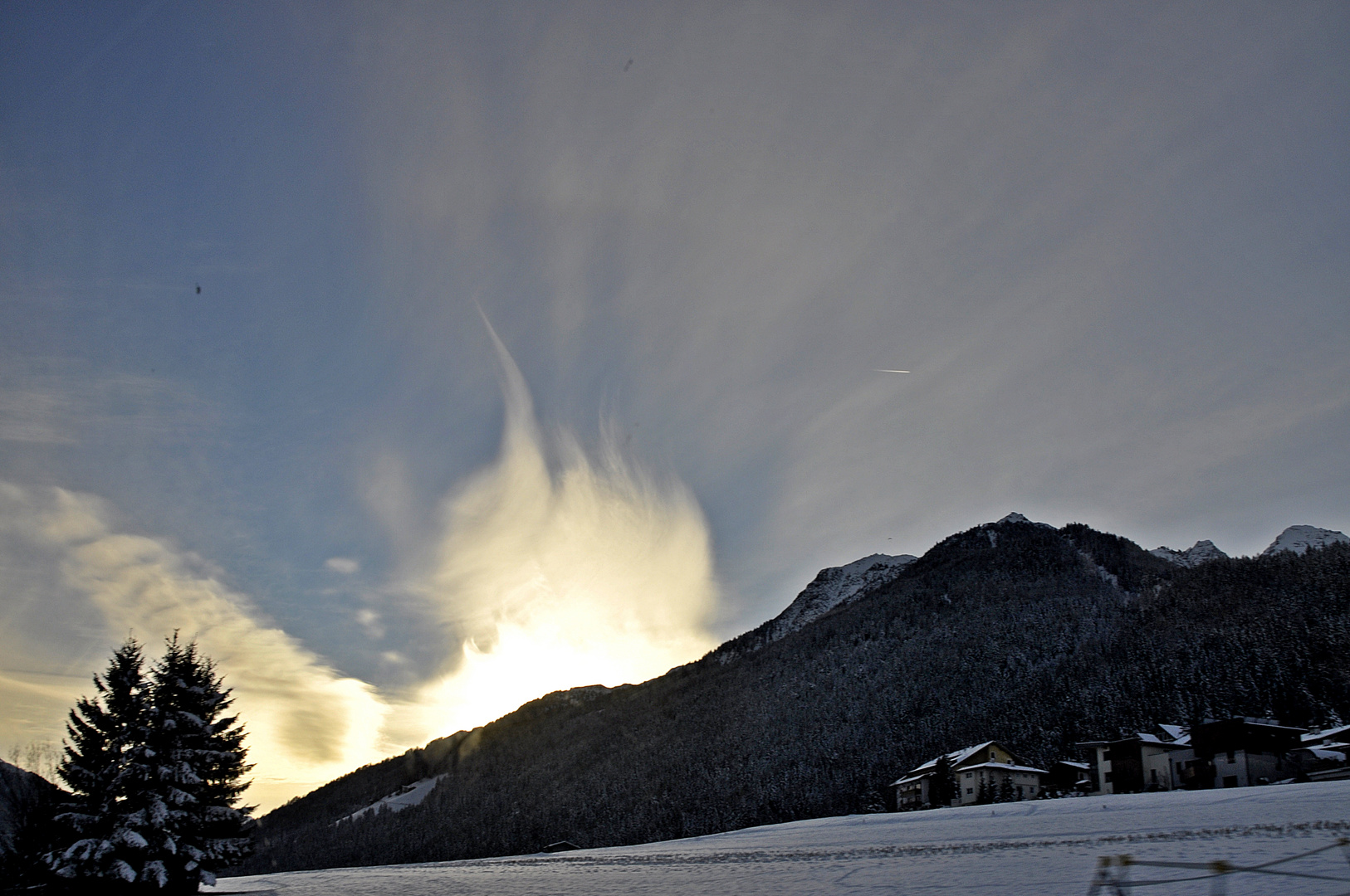 Berge im Winter.