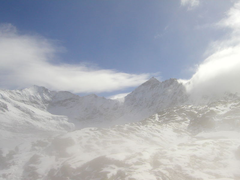 Berge in den Wolken