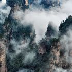 Berge in den Wolken