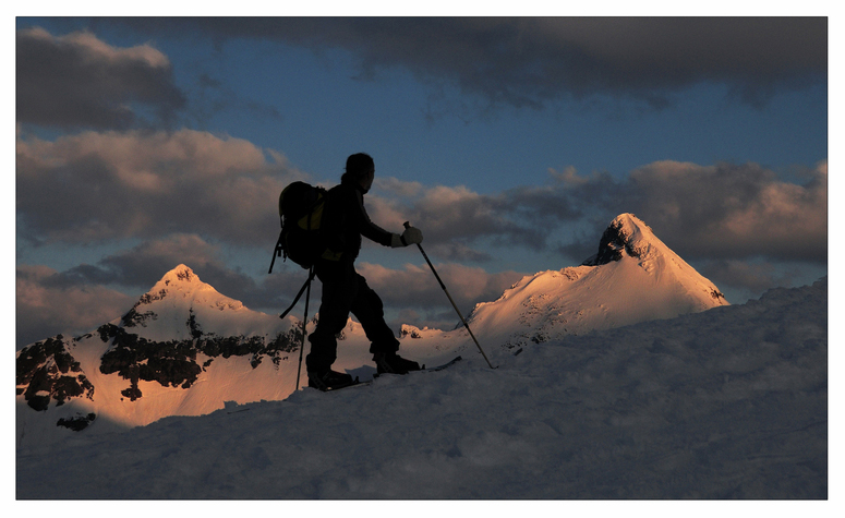 Berge in der Morgensonne