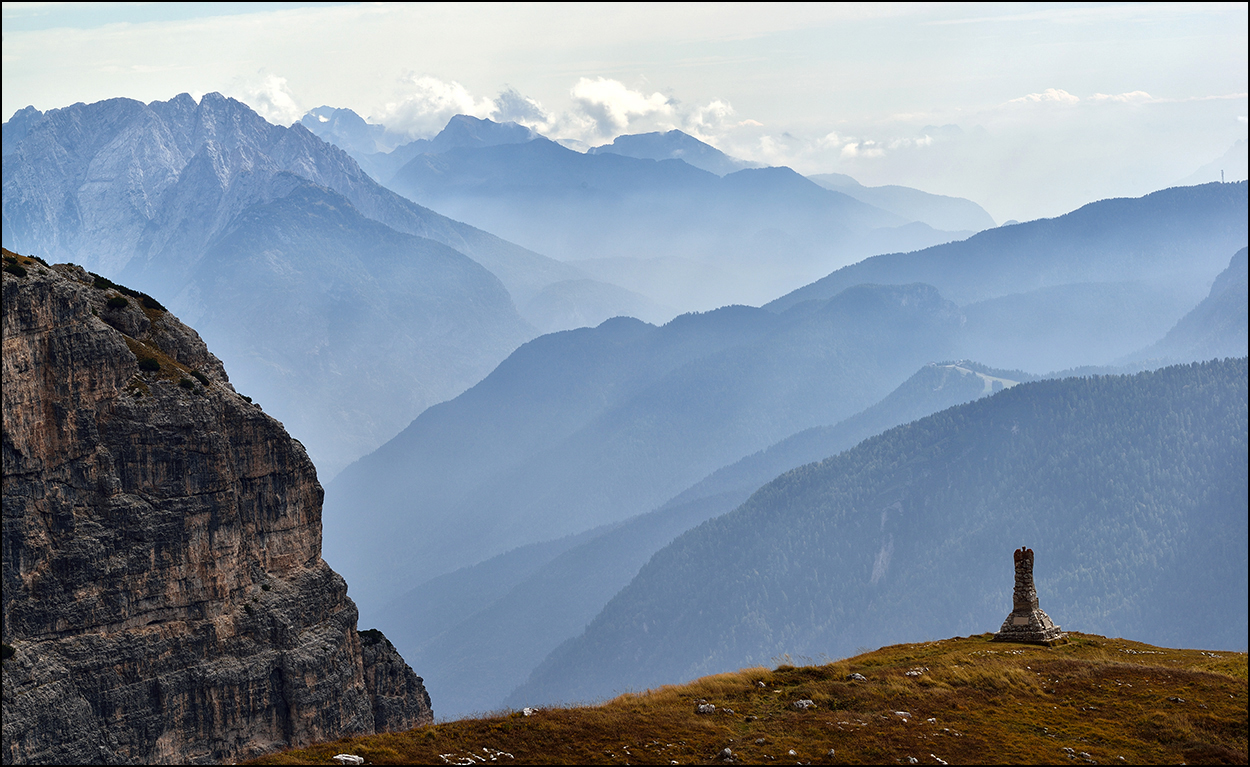 Berge in Dunst