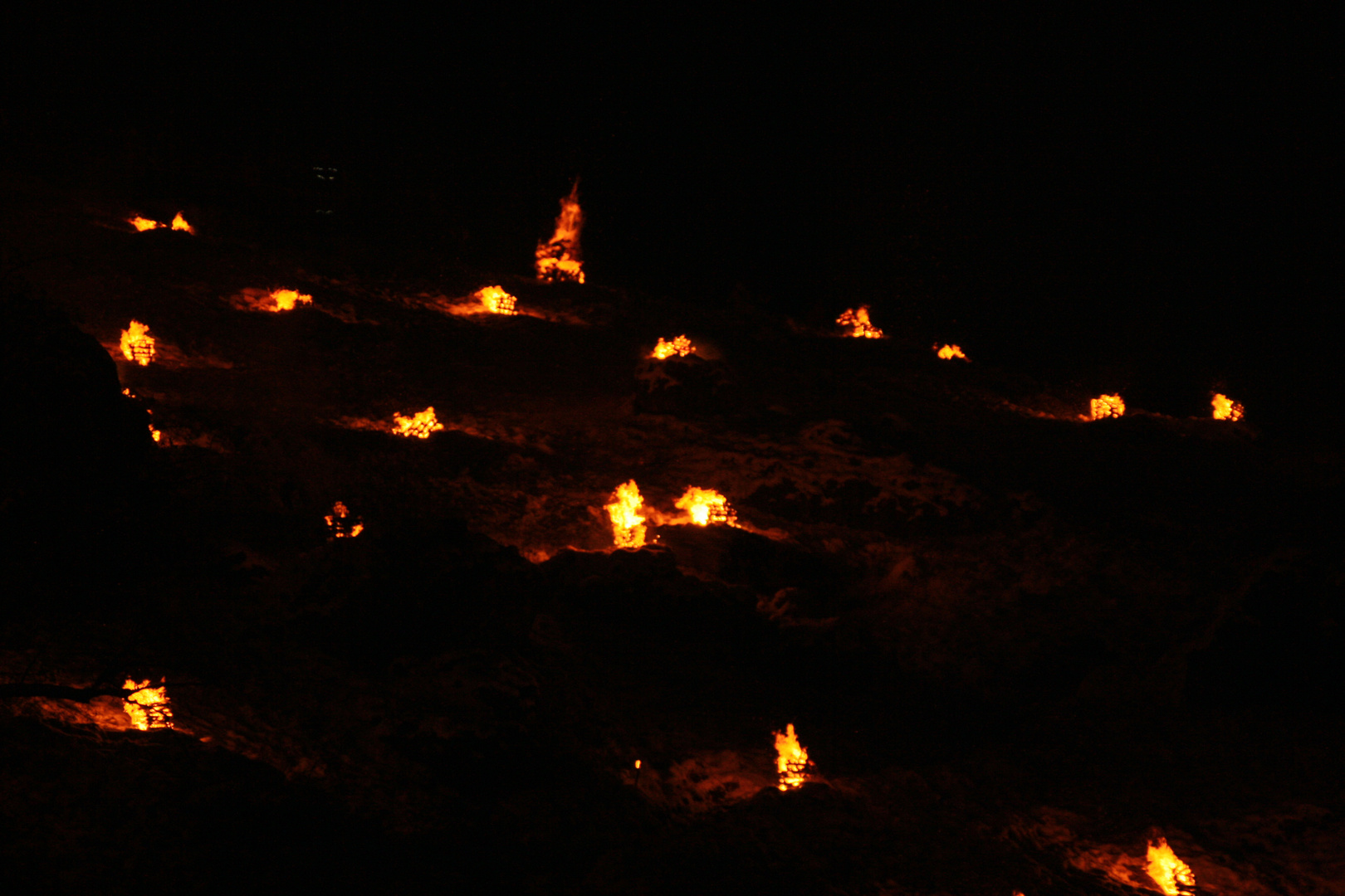 Berge in Flammen