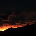 Berge in Flammen