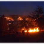 Berge in Flammen