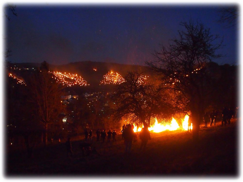 Berge in Flammen