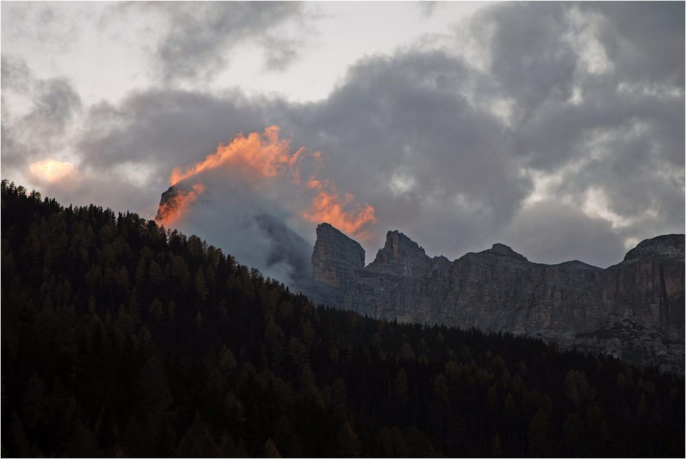 Berge in Flammen