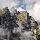 Berge in Wolken