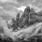 Berge in Wolken