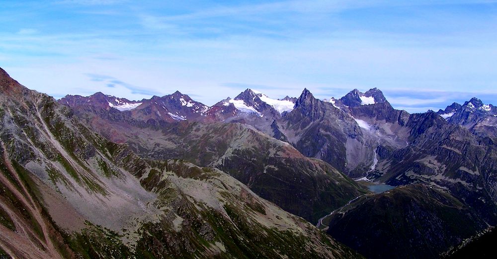 Berge mit Seeblick