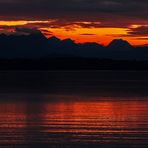 Berge, See und Himmel