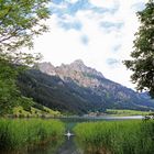 Berge, Seen und grüne Wiesen