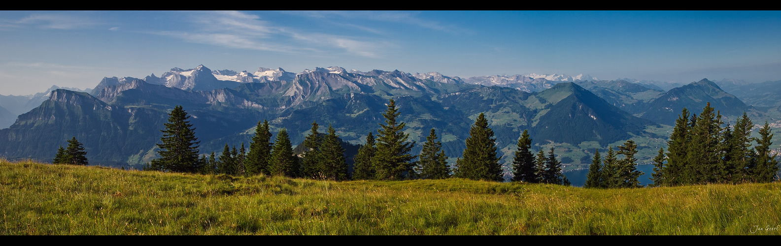 Berge und Bäume