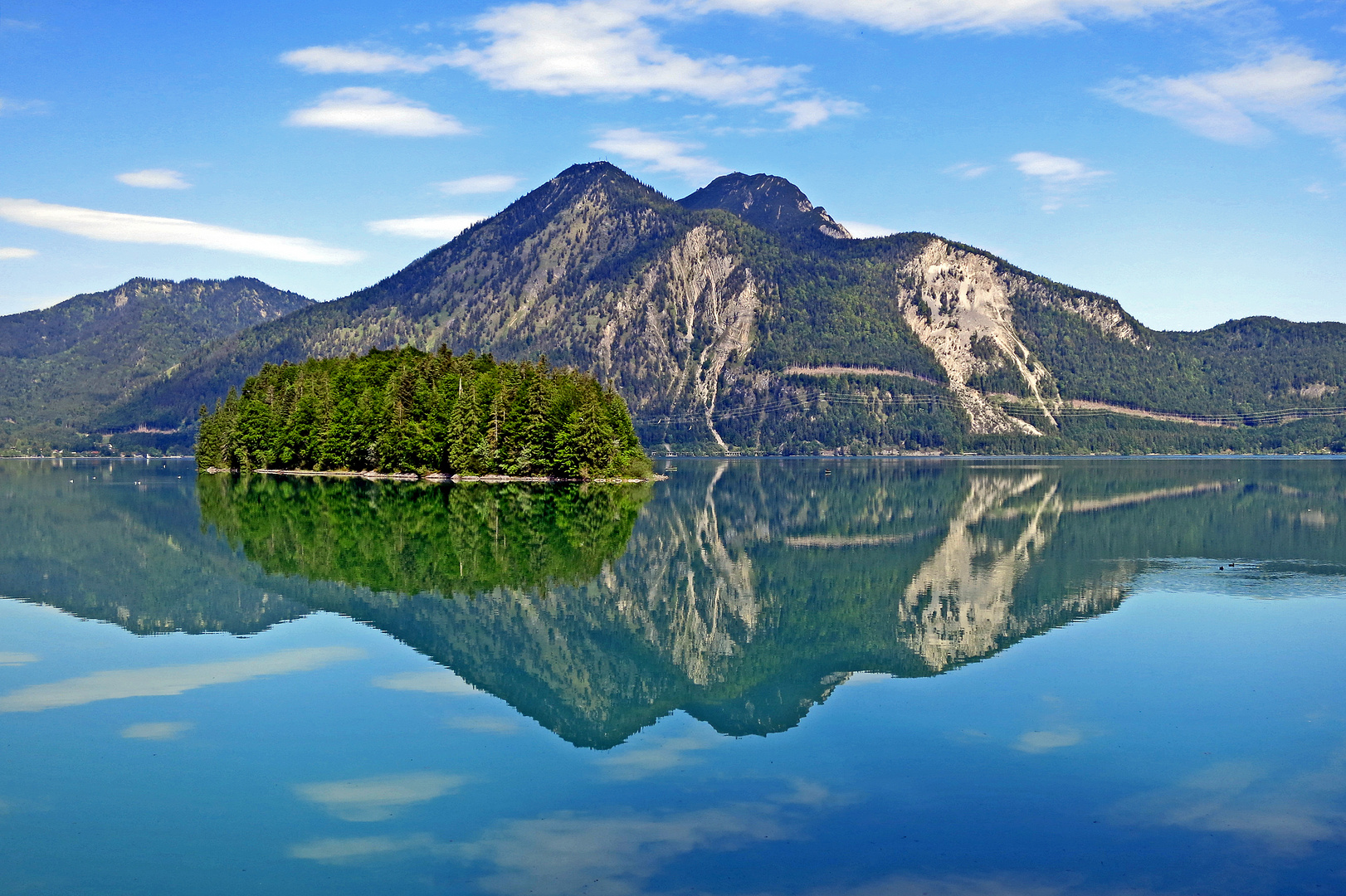 Berge und Himmel im Spiegel ...