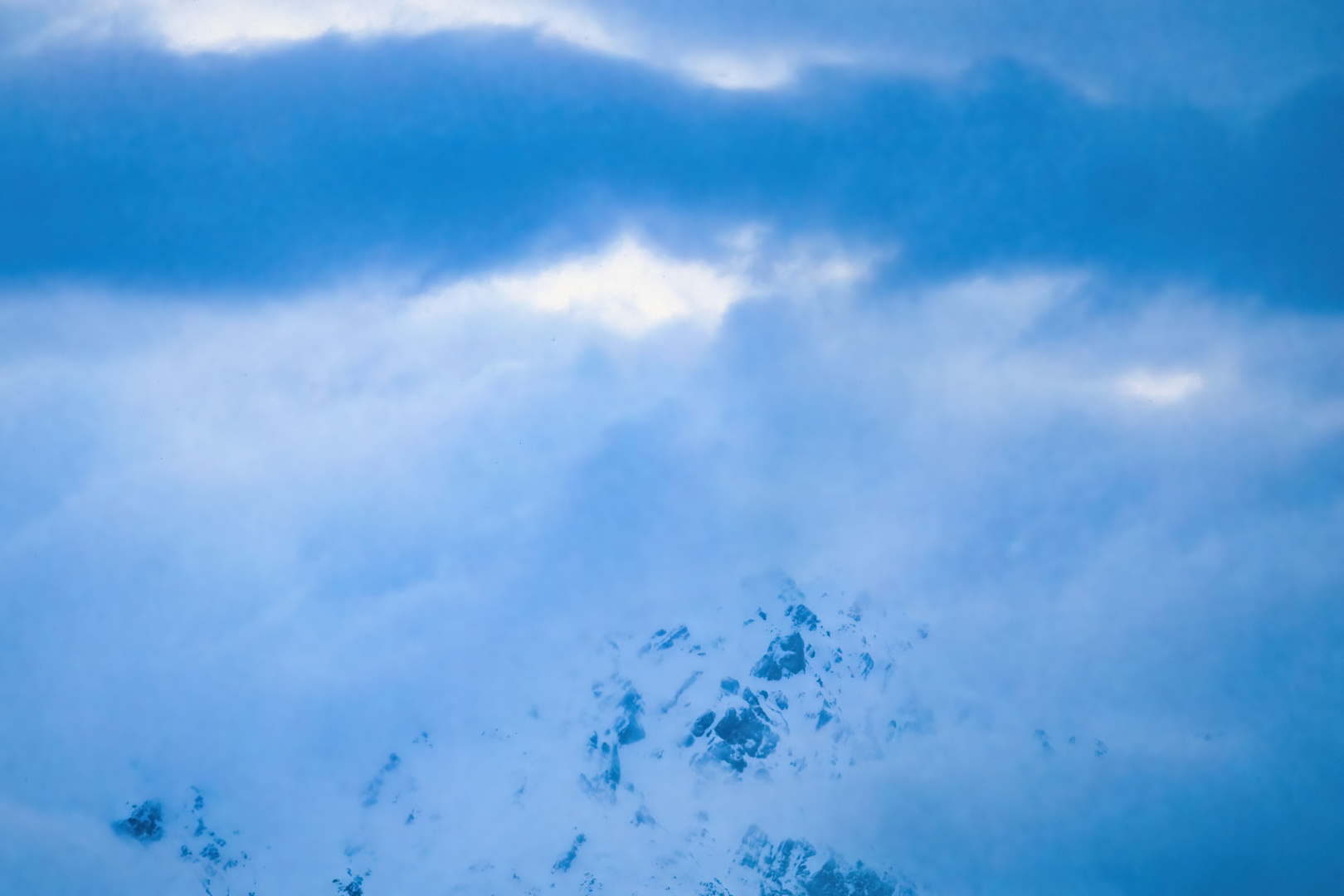 Berge und Wolken....