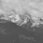 Berge und Wolken