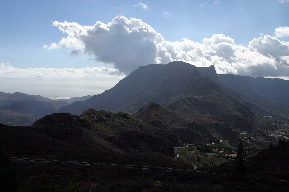 Berge und Wolken auf Gran Canaria