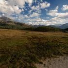 Berge und Wolken