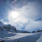 Berge und Wolken