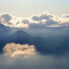 Berge und Wolken...