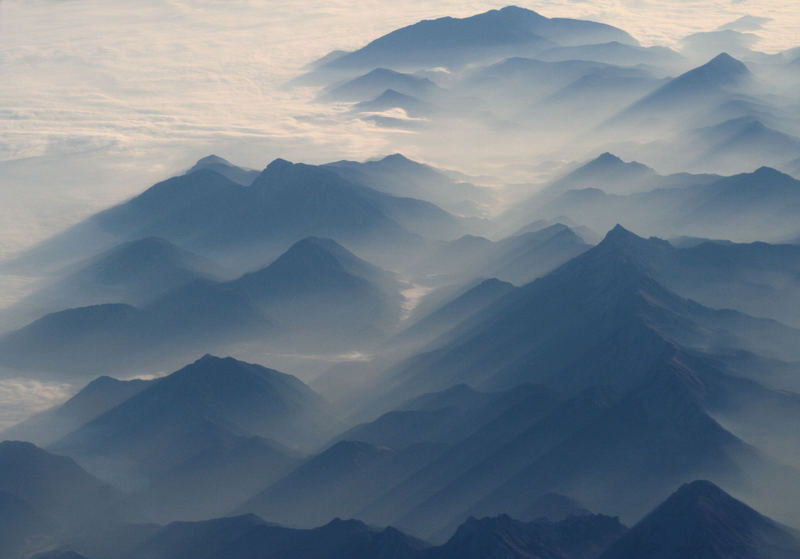 Berge von oben