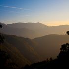 Berge vor Sonnenuntergang