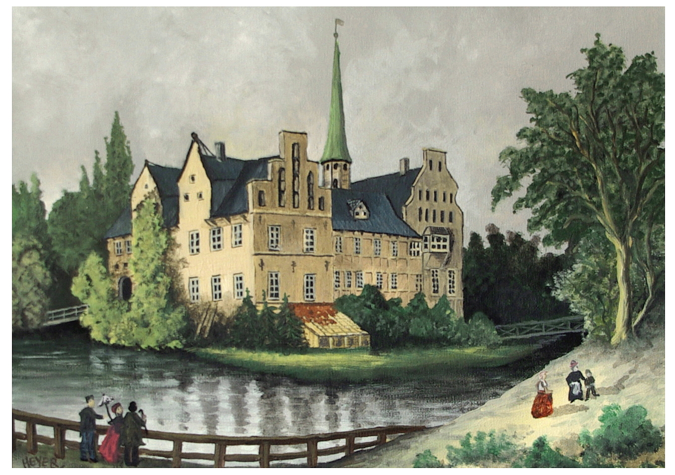 Bergedorf Schloss um 1850