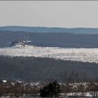 Bergehalde im Winter