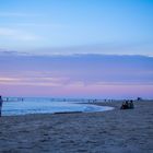 Bergen Aan Zee in Blau-Violetgetauchtes Licht