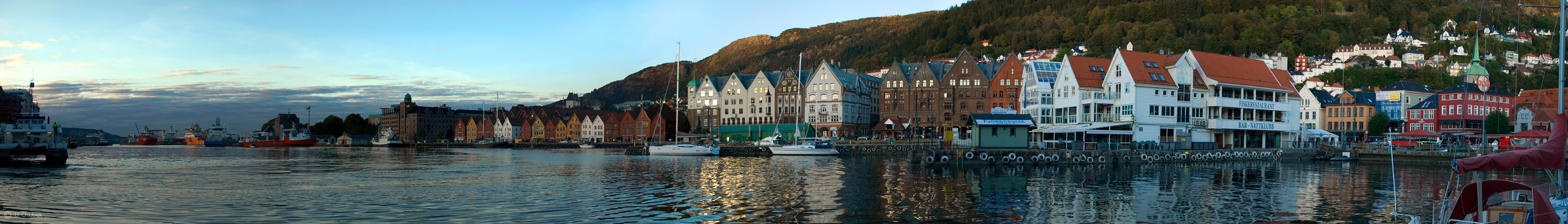 bergen am abend