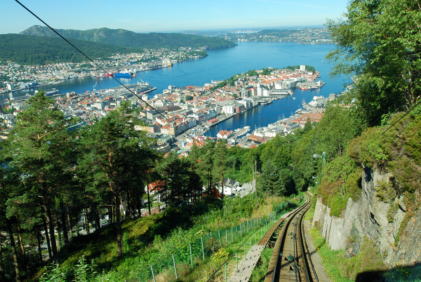 Bergen an einem Sommertag