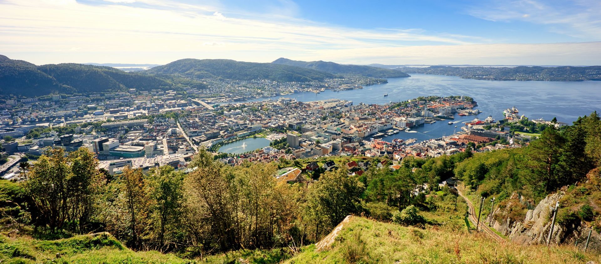 Bergen Aussicht vom Fløyen