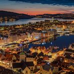 Bergen - Blick vom Fløyen