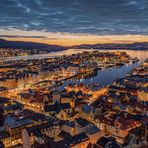 Bergen - Blick vom Fløyen