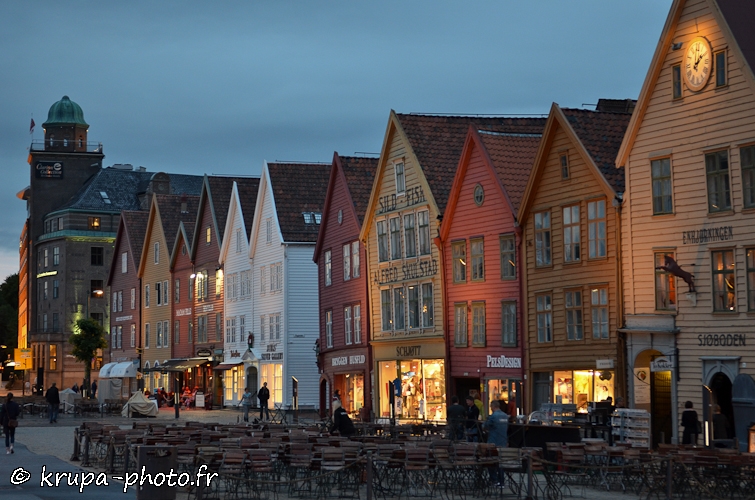 Bergen en Norvège