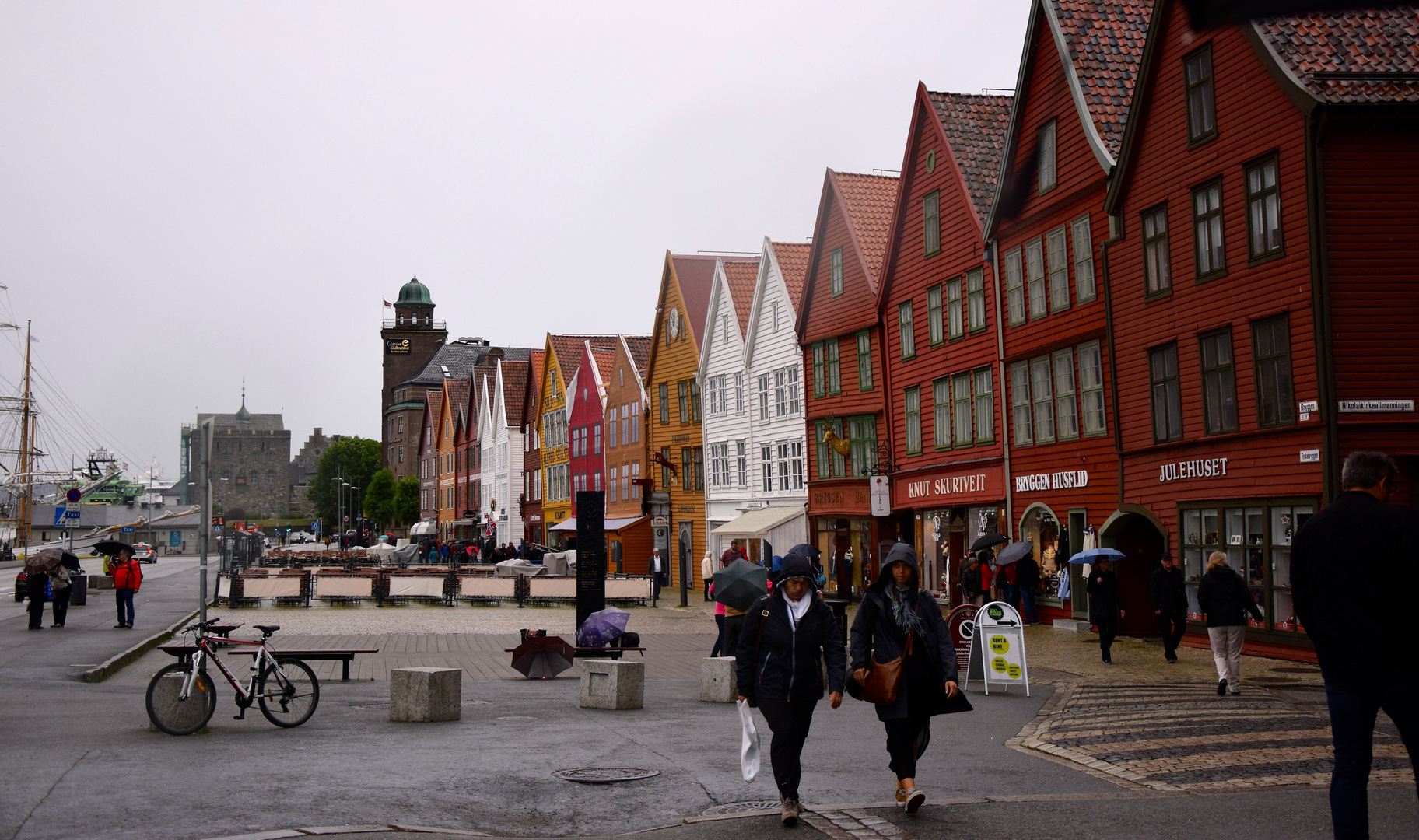 Bergen im Regen